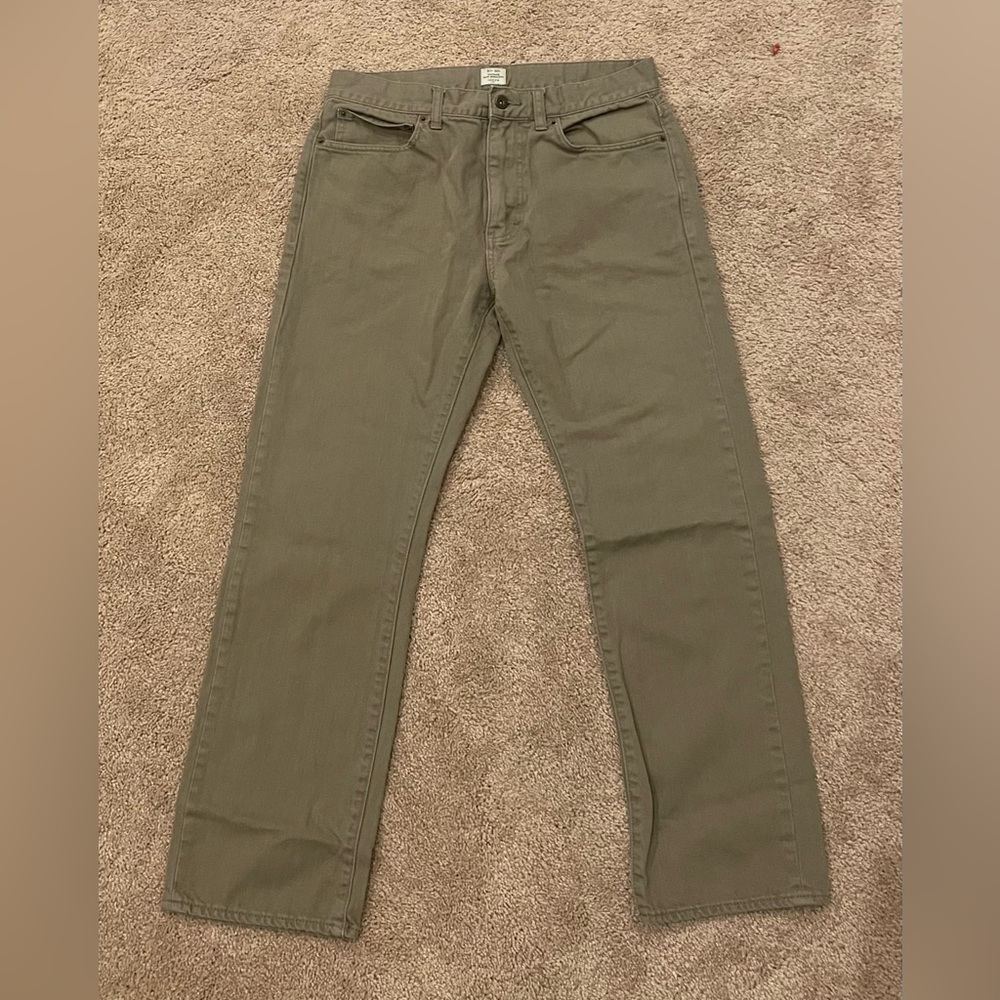 Jcrew khaki jeans 31W 30L